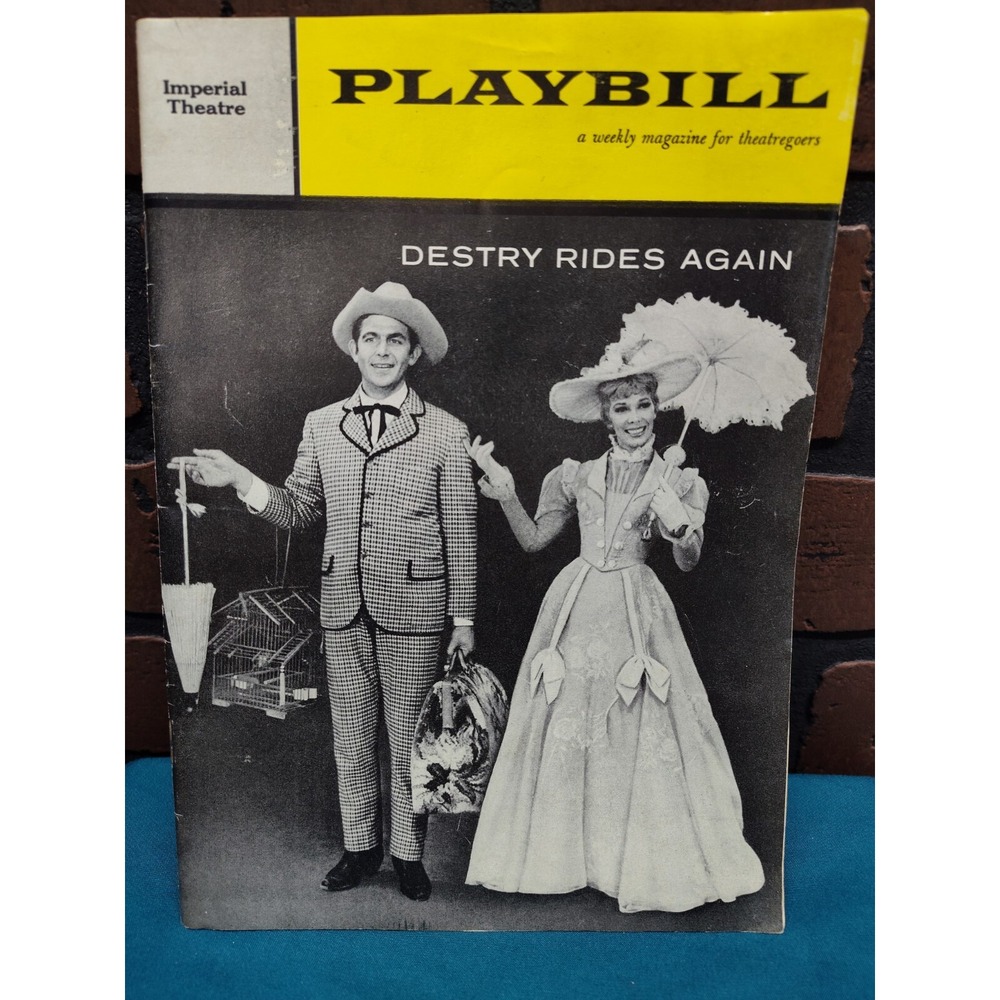 Destry Rides Again Playbill Imperial Theatre Andy Griffin Dolores Gray